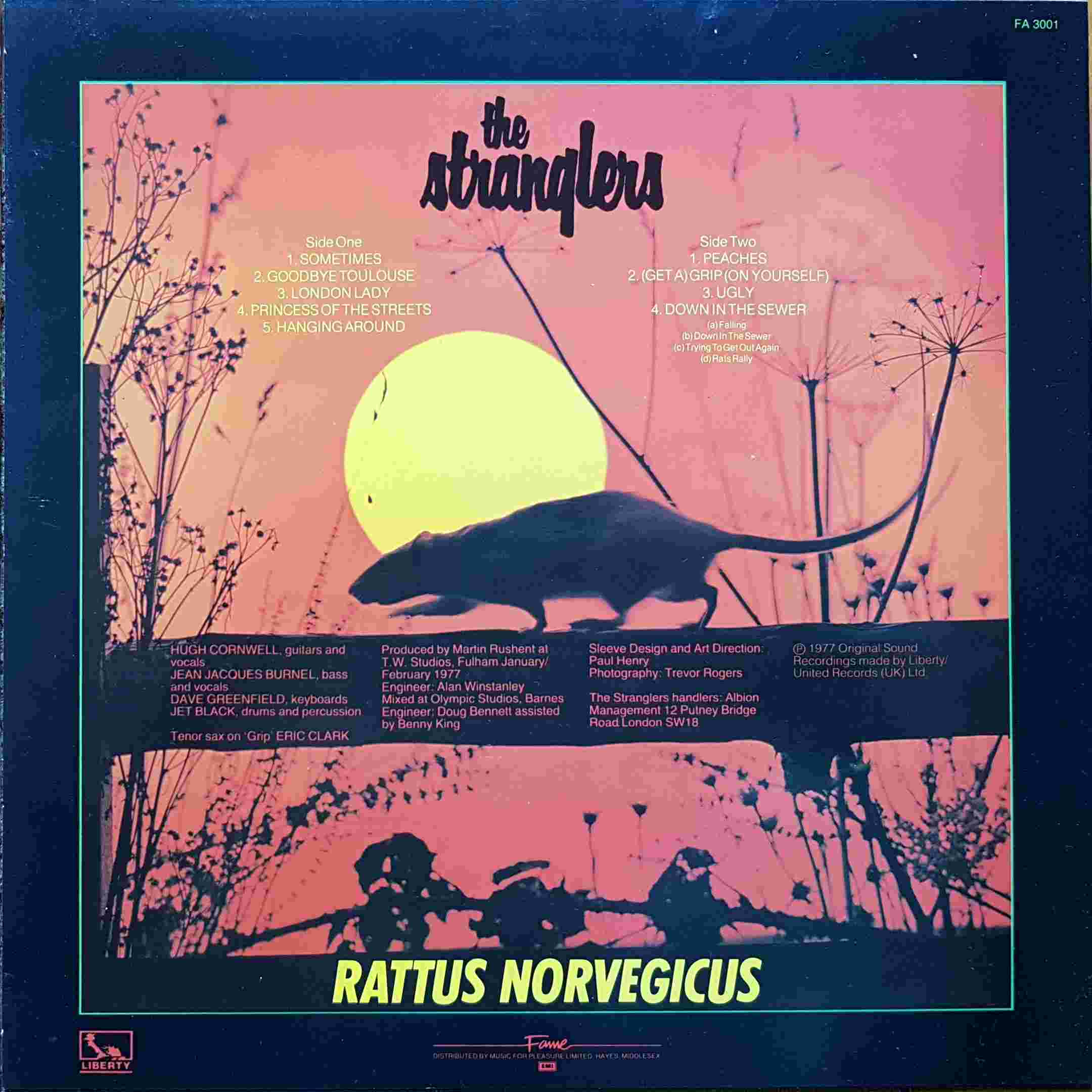 Picture of FA 3001 Rattus norvegicus by artist The Stranglers  from The Stranglers